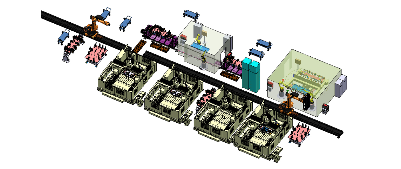 铝合金电池托盘柔性智能焊装线